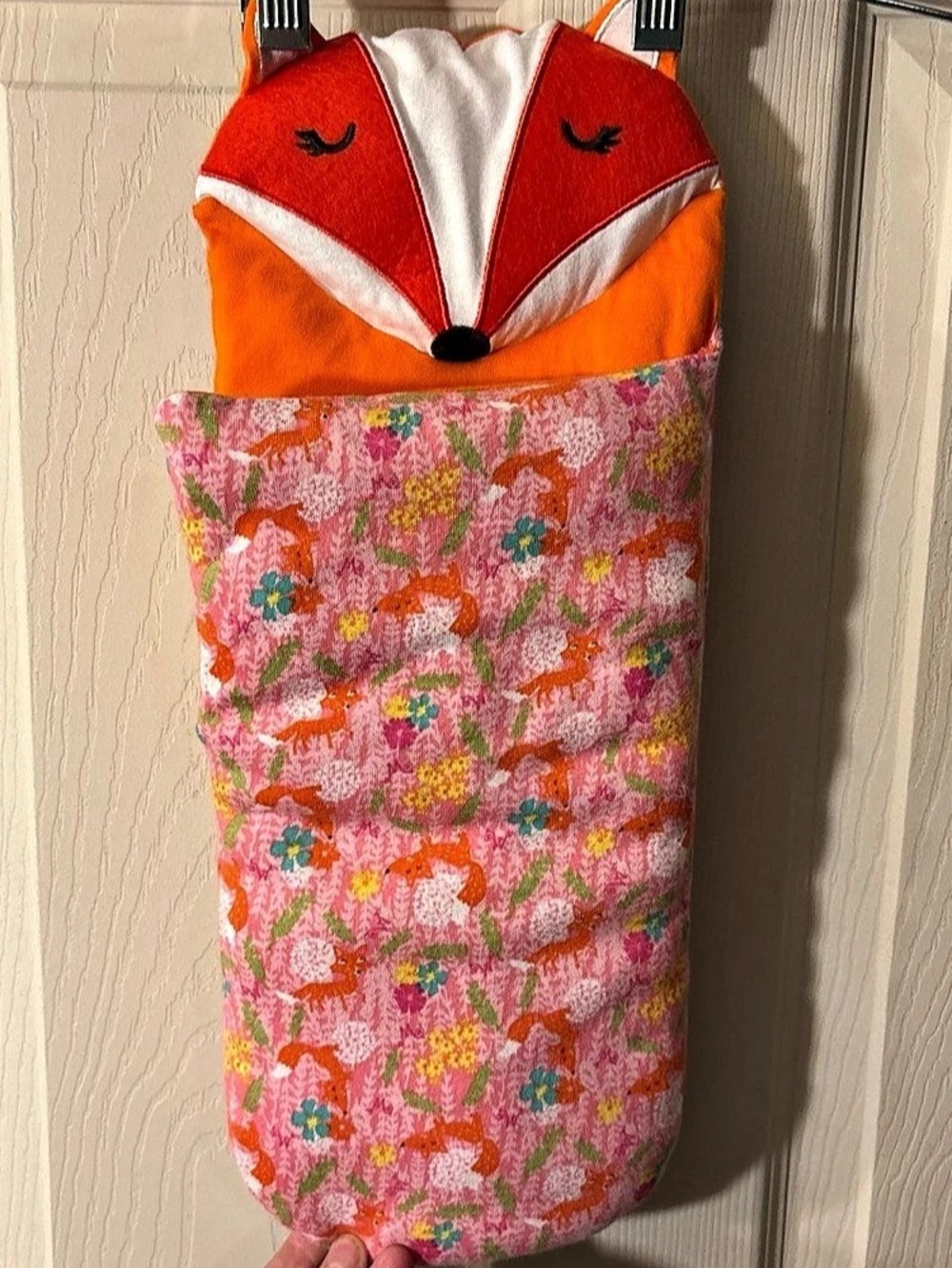 American Girl Wellie Wishers Fox Sleeping Bag 2019 14'' Doll Soft Orange Plush